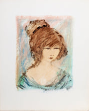 Portrait of Girl 77 Gouache | Roger Etienne,{{product.type}}