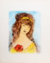 Portrait of Girl 85 Gouache | Roger Etienne,{{product.type}}