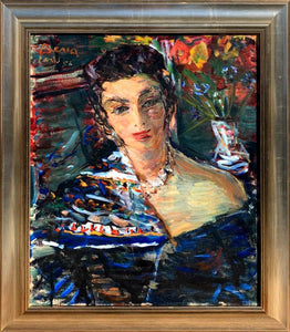 Portrait of Mademoiselle de Dampierre Oil | Dimitrie Berea,{{product.type}}