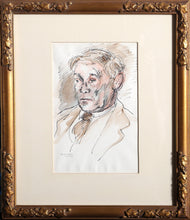 Portrait of Man (1) Watercolor | Raphael Soyer,{{product.type}}
