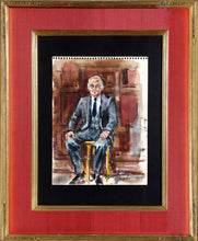 Portrait of Man in Suit Watercolor | Marshall Goodman,{{product.type}}