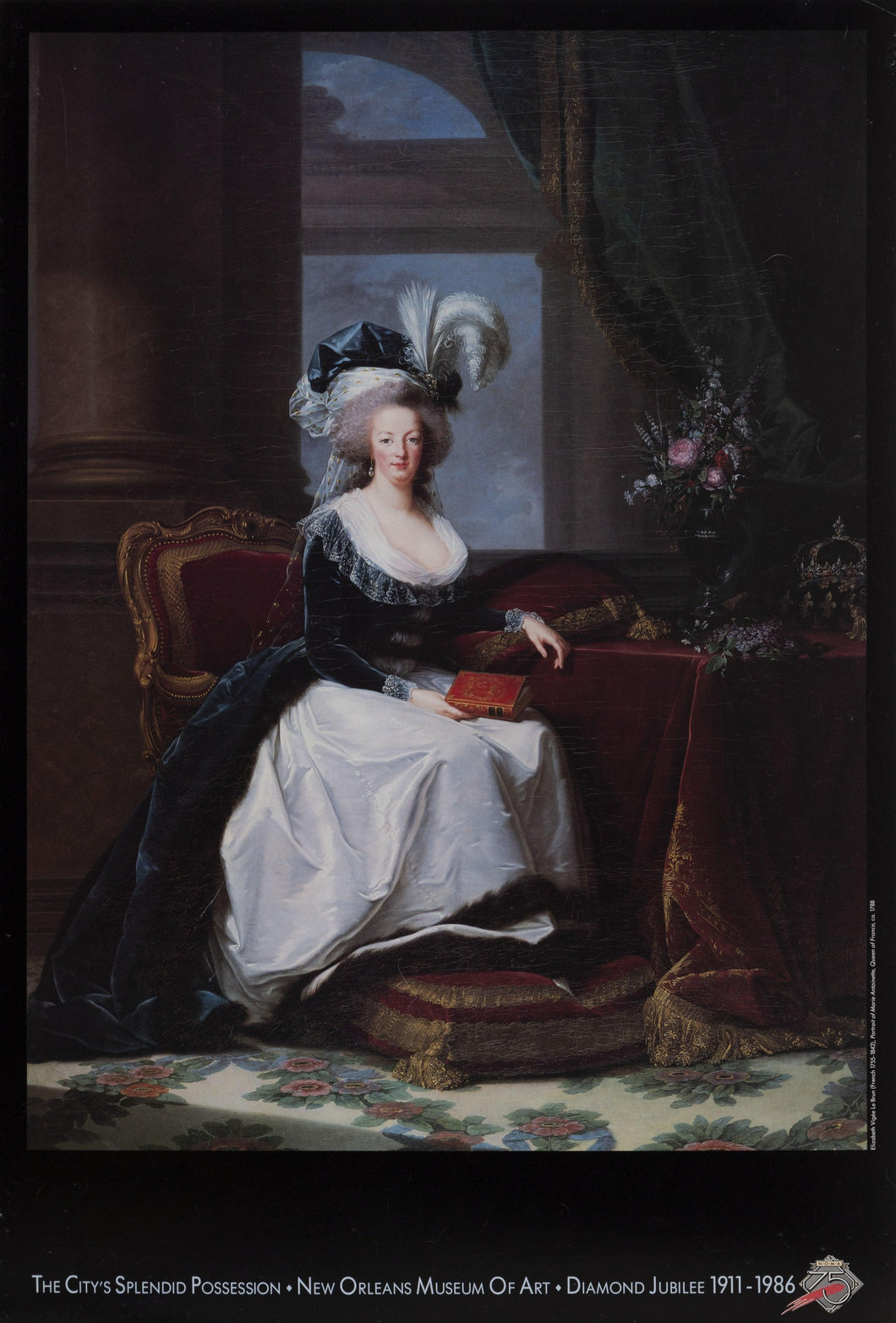 Portrait of Marie Antoinette -  New Orleans Museum Poster | Élisabeth Vigée Le Brun,{{product.type}}