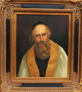 Portrait of Rabbi (16-F) Oil | Abraham Straski,{{product.type}}