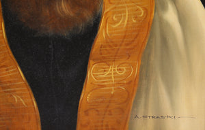 Portrait of Rabbi (16-F) Oil | Abraham Straski,{{product.type}}