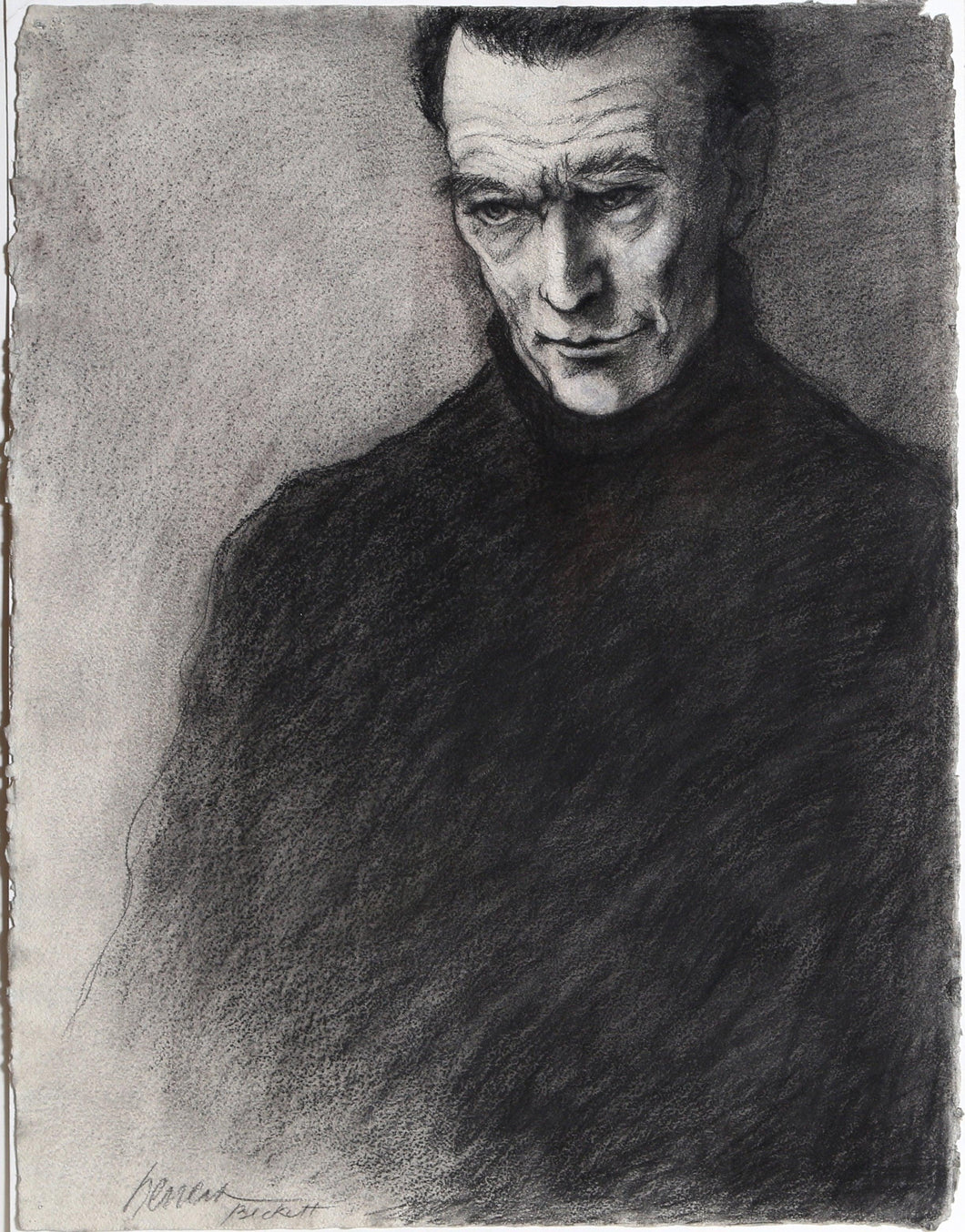 Portrait of Samuel Beckett Pencil | Miguel Herrera,{{product.type}}