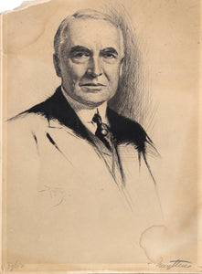 Portrait of Warren G. Harding Lithograph | Josef Pierre Nuyttens,{{product.type}}