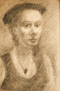 Portrait of Woman in Small Hat Pencil | Raphael Soyer,{{product.type}}