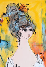 Portrait of Woman in White Acrylic | Paul Marigny,{{product.type}}