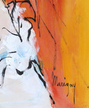 Portrait of Woman in White Acrylic | Paul Marigny,{{product.type}}