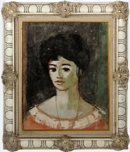 Portrait of Woman Oil | Nathan Wasserberger,{{product.type}}