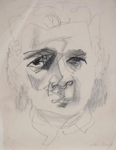 Portrait with Dark Eyes Pencil | William Barnett,{{product.type}}