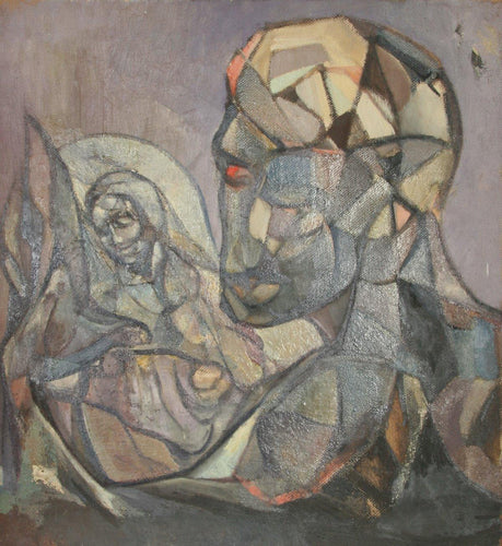 Portrait with Madonna (25) Oil | John F. Leonard,{{product.type}}