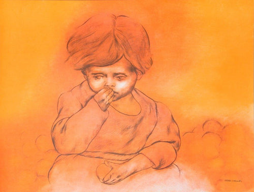 Portrait XV from  the Galeria de Arte Misrachi Portfolio Poster | Rafael Coronel,{{product.type}}