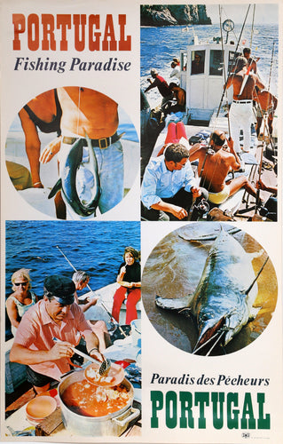 Portugal - Fishing Paradise Poster | Travel Poster,{{product.type}}