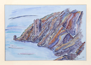 Positano (Sea Cliffs) Watercolor | Winthrop Neilson,{{product.type}}