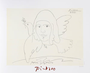 Pour Youri Gagarine Lithograph | Pablo Picasso,{{product.type}}