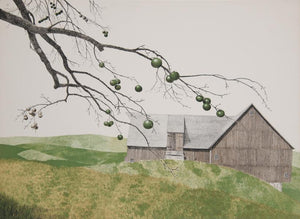 Prairie House - Green Etching | Mel Hunter,{{product.type}}