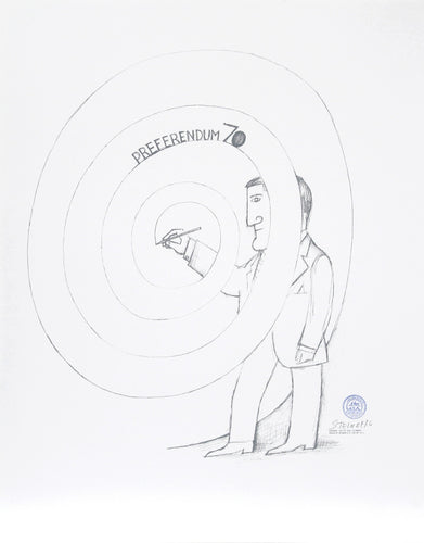 Preferendum 70 Lithograph | Saul Steinberg,{{product.type}}