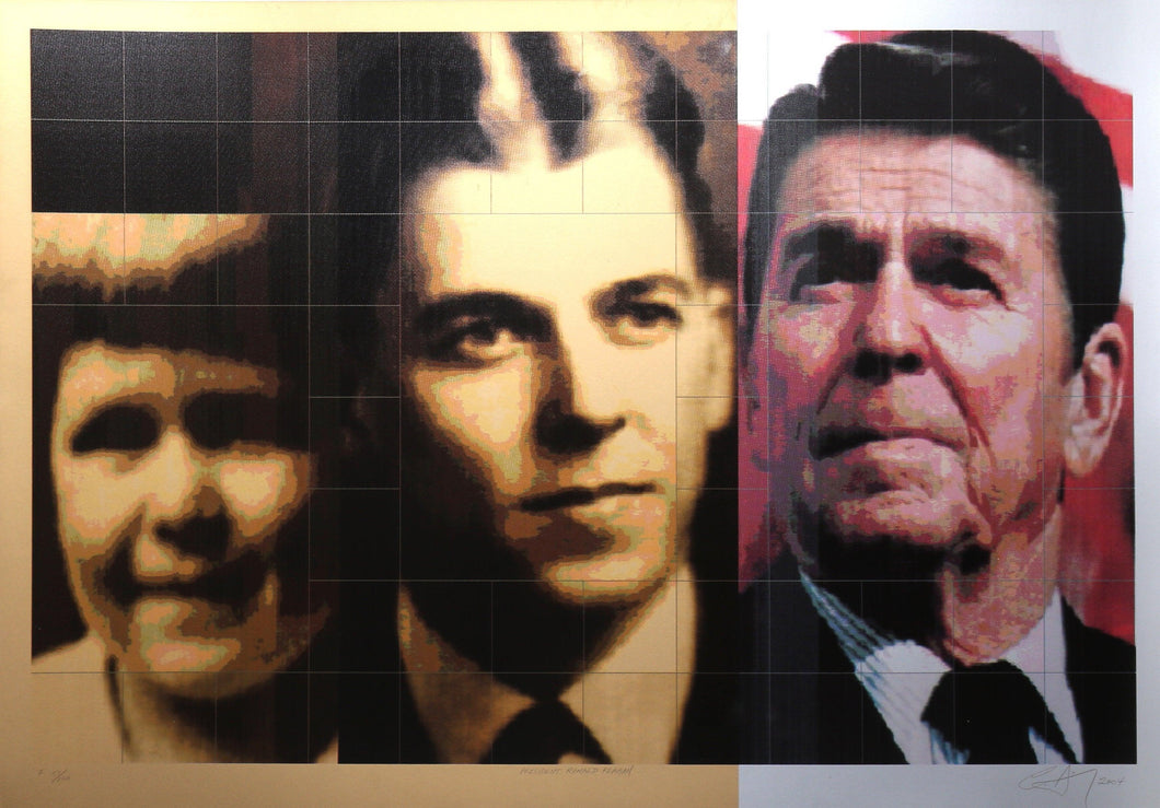 President Ronald Reagan Screenprint | Carlos Irizarry,{{product.type}}