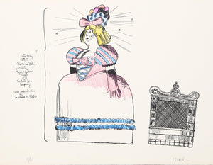 Pretty Polly from the Punch and Judy Portfolio Lithograph | Robert Israel,{{product.type}}