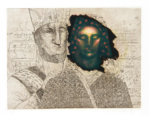 Priestess (Green) Etching | Saint Clair Cemin,{{product.type}}