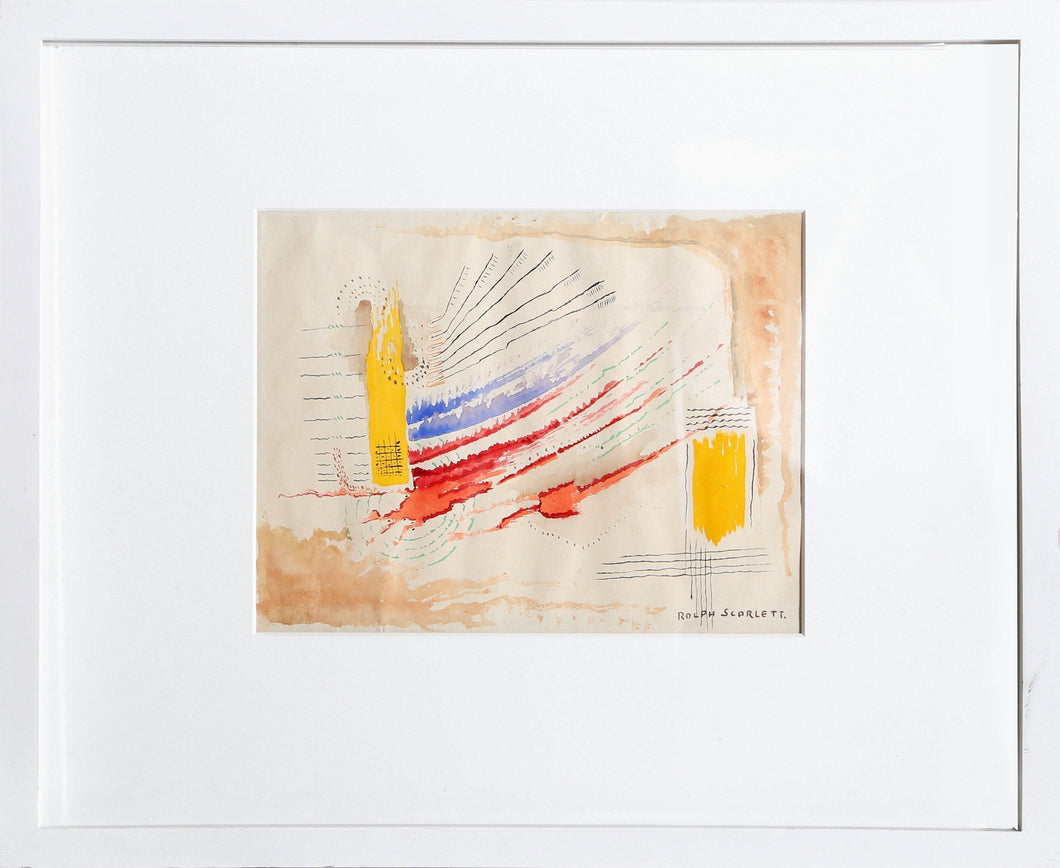 Primary Abstract Watercolor | Rolph Scarlett,{{product.type}}
