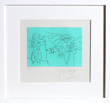 Profile, Heart and Vase Etching | Peter Max,{{product.type}}
