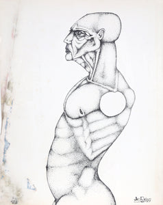 Profile of a Humanoid (Torso) Ink | Jon Robyn,{{product.type}}