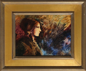 Profile of a Young Girl Oil | Donald Roy Purdy,{{product.type}}
