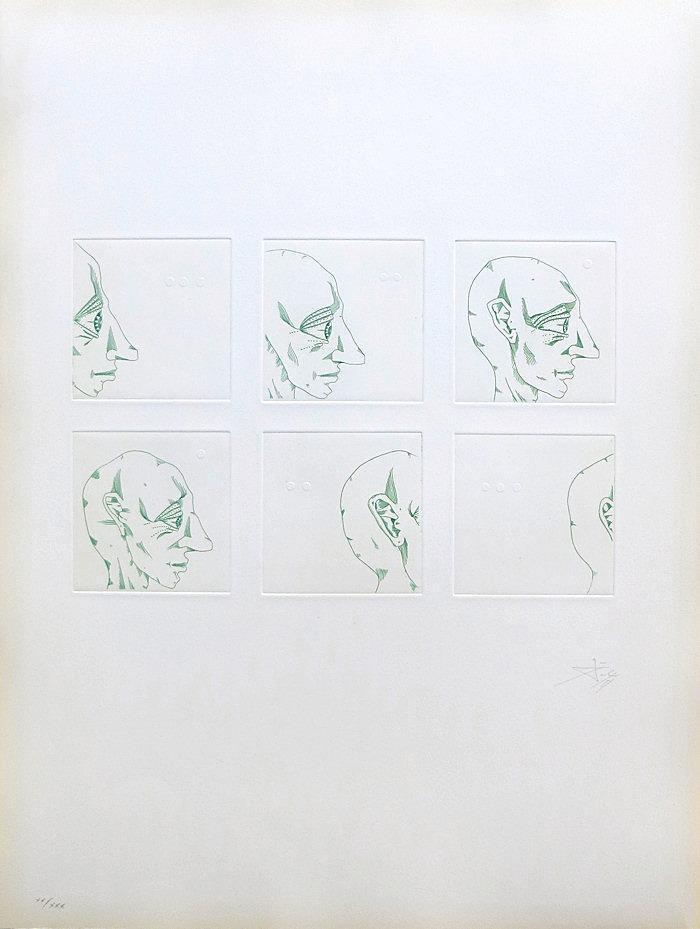 Profiles I Etching | Joan Ponc,{{product.type}}