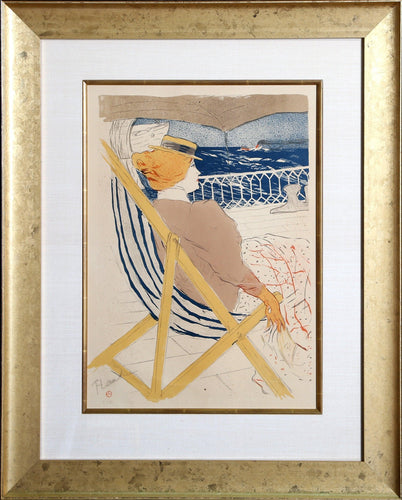 Promenade en Yacht Lithograph | Henri de Toulouse-Lautrec,{{product.type}}