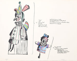 Punch, Dancy Baby Diddy Doll from the Punch and Judy Portfolio Lithograph | Robert Israel,{{product.type}}