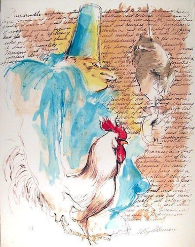 Punchinello with Text Lithograph | LeRoy Neiman,{{product.type}}