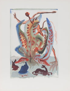 Purgatory Canto 23 Woodcut | Salvador Dalí,{{product.type}}