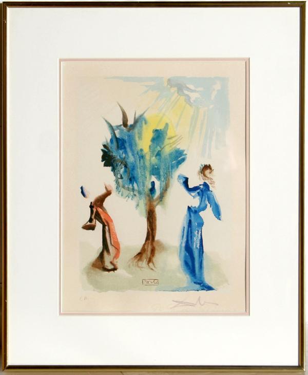 Purgatory Canto 24 from the Divine Comedy Woodcut | Salvador Dalí,{{product.type}}