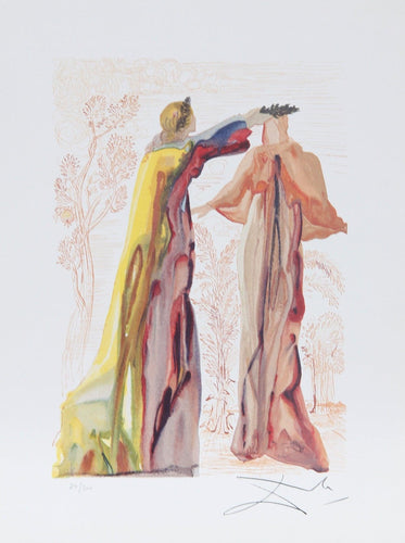 Purgatory Canto 27 from the Divine Comedy Poster | Salvador Dalí,{{product.type}}