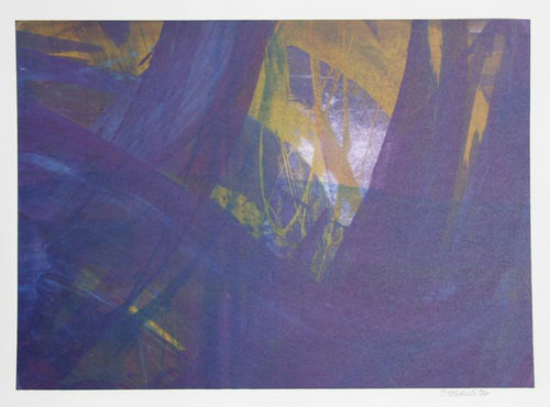 Purple and Yellow Abstract Mixed Media | Larry Middlestadt,{{product.type}}