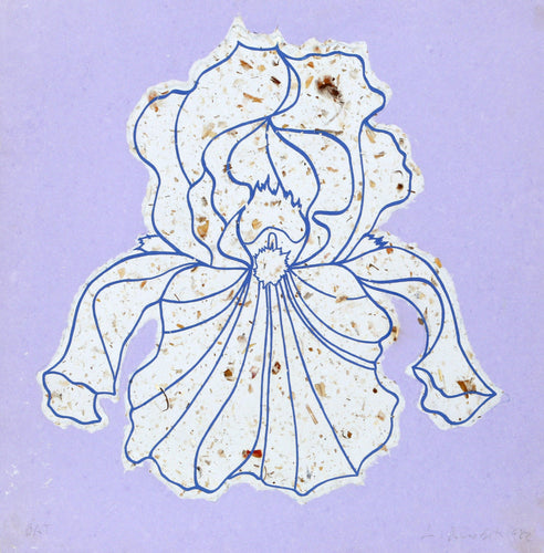 Purple Iris Etching | Lowell Blair Nesbitt,{{product.type}}