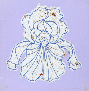 Purple Iris Etching | Lowell Blair Nesbitt,{{product.type}}