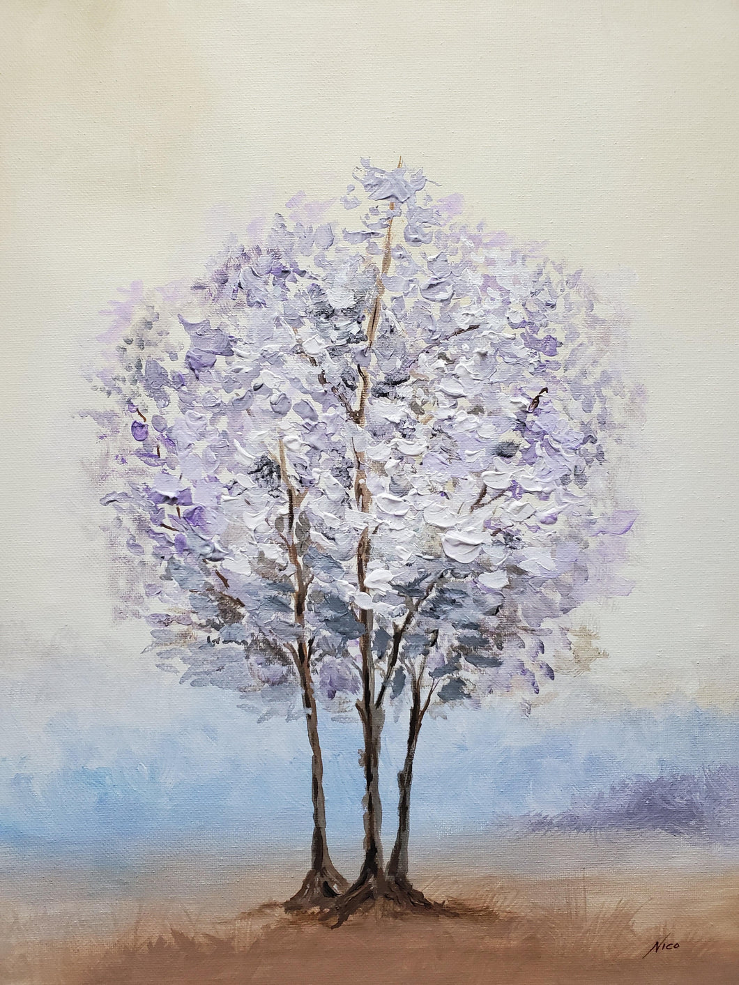Purple Tree Acrylic | Nico,{{product.type}}
