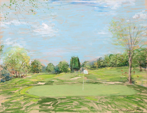Putting Green on the Golf Course Pastel | Kamil Kubik,{{product.type}}