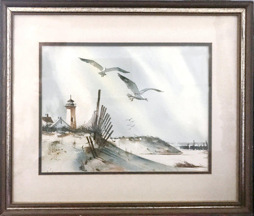 Quaddy Hood, Maine Watercolor | Allen Ulmer,{{product.type}}