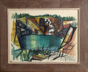 Quarry Watercolor | Morton Grossman,{{product.type}}