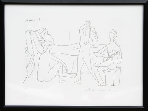 Quatre Nus au Harem Lithograph | Pablo Picasso,{{product.type}}