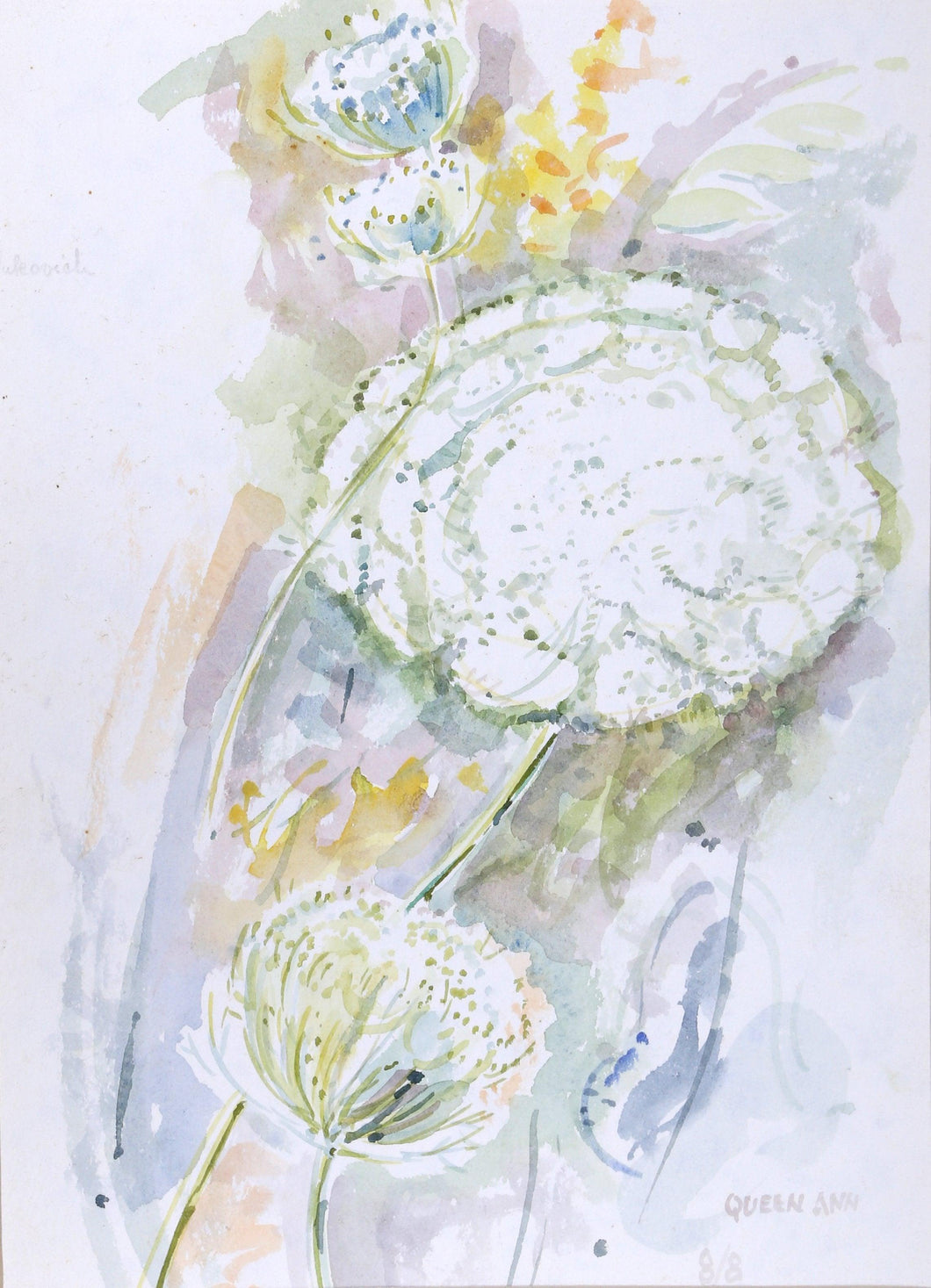 Queen Ann's Lace Watercolor | Charles Blaze Vukovich,{{product.type}}