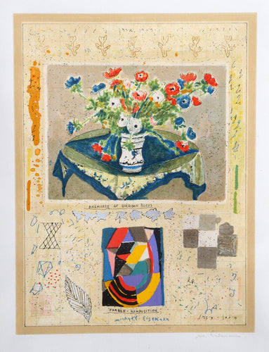 Queridon Bleus Screenprint | Michael Eisemann,{{product.type}}