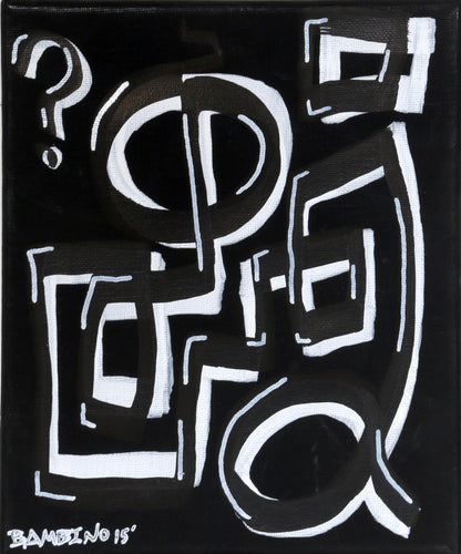 Question Graffiti Mixed Media | John Bambino,{{product.type}}