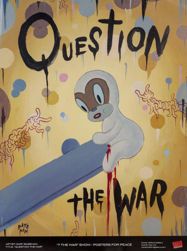 Question the War poster | Gary Baseman,{{product.type}}