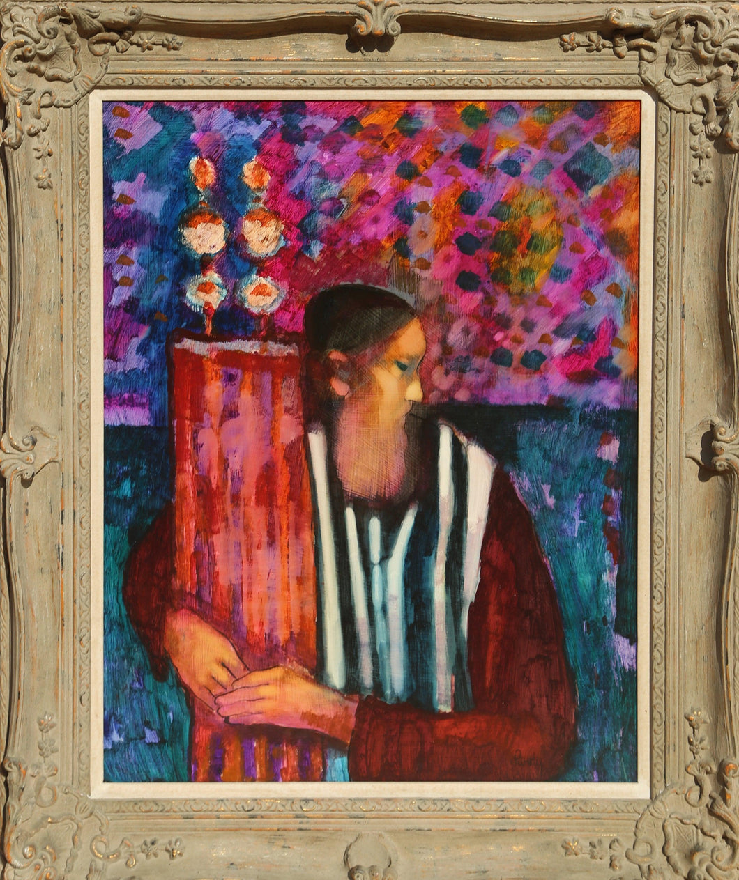 Rabbi with Torah 2 Oil | Donald Roy Purdy,{{product.type}}