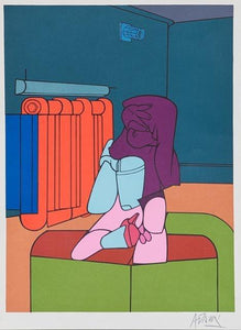 Radiator from Derriere Le Miroir Lithograph | Valerio Adami,{{product.type}}